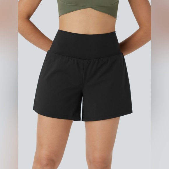 HALARA Pants - NWT [HALARA] Softlyzero Airy High Waisted Pocket 2-in-1 Yoga Shorts Women’s Sz M